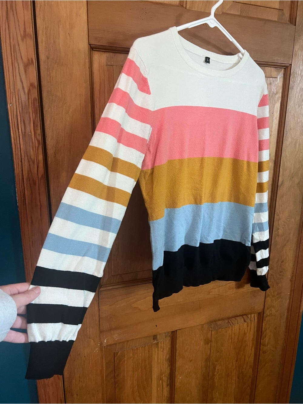 Color Block Striped Sweater - Picture 4 of 7